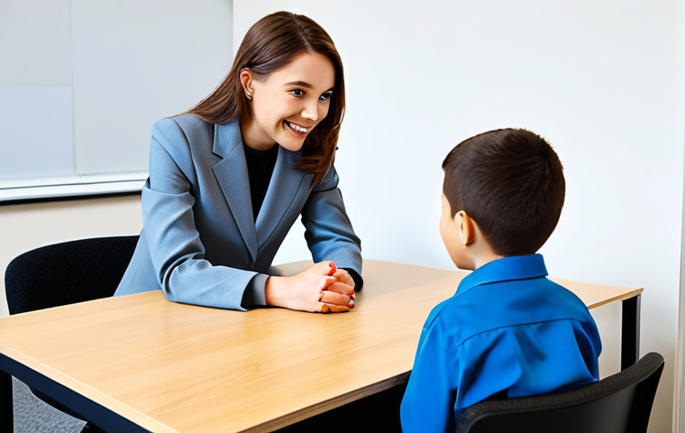 **

"A professional career counselor, fully clothed in modest business attire, sitting across from a young adult with a visible physical disability in a bright and accessible office space, safe for work, appropriate content, professional, perfect anatomy, natural pose, well-formed hands, focus on encouraging and supportive interaction, family-friendly."

**